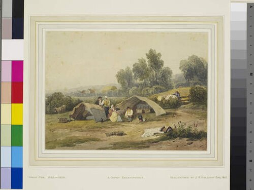 A Gipsy Encampment, 1817, David Cox Jr.