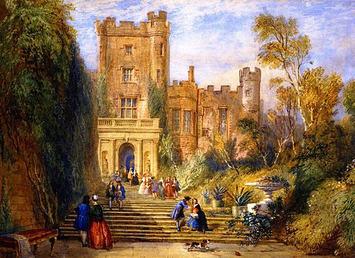 Powys Castle, Wales, 1847, David Cox Jr.