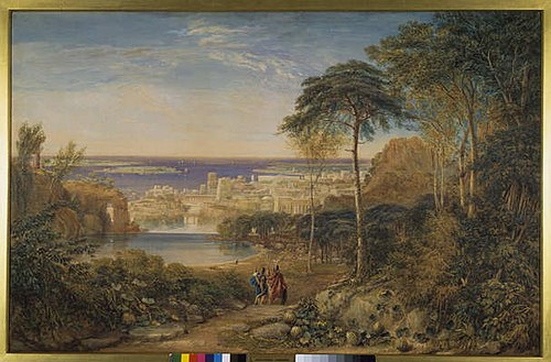 Carthage: Aeneas and Achates, 1825, David Cox Jr.