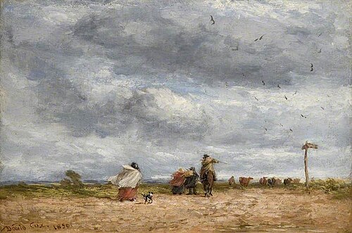 The Cross Roads, 1850, David Cox Jr.