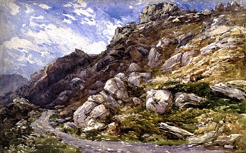 View near Bettws-y-Coed, 1846, David Cox Jr.