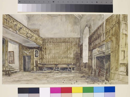 The Great Hall, Haddon Hall, , David Cox Jr.