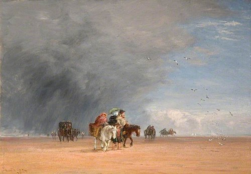 Crossing the Sands, 1848, David Cox Jr.