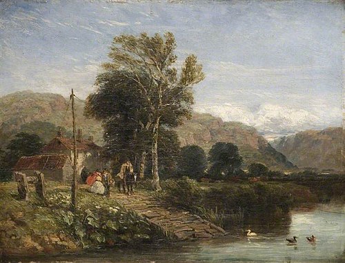 Waiting for the Ferry, 1845, David Cox Jr.