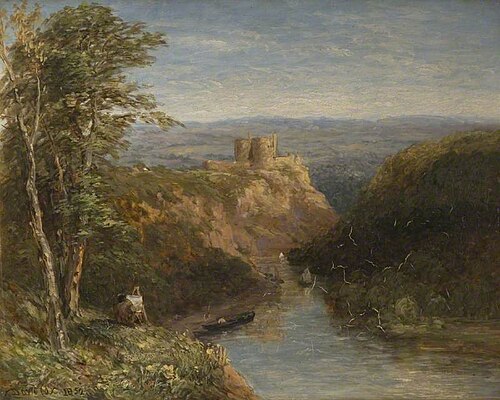 Kilgerran Castle, Pembrokeshire, 1852, David Cox Jr.