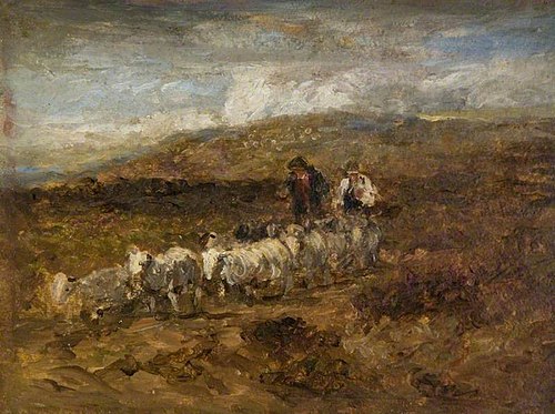 Welsh Shepherds, 1840, David Cox Jr.
