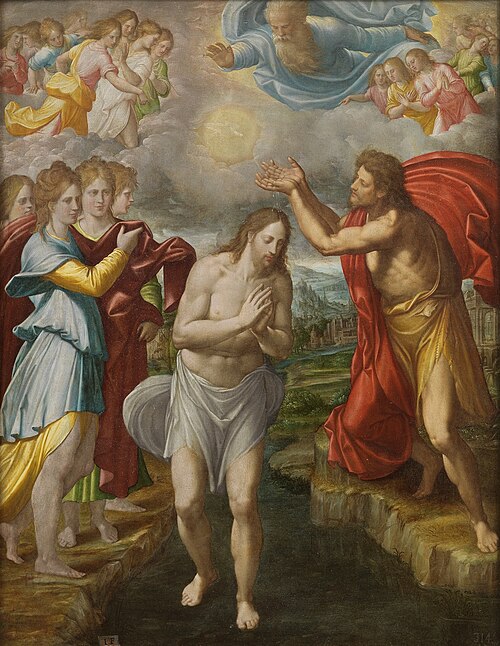 Le Baptème du Christ, 1567, Juan Fernández Navarette