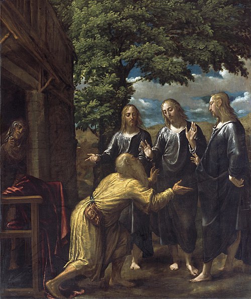 Abraham and the Three Angels, 1576, Juan Fernández Navarette