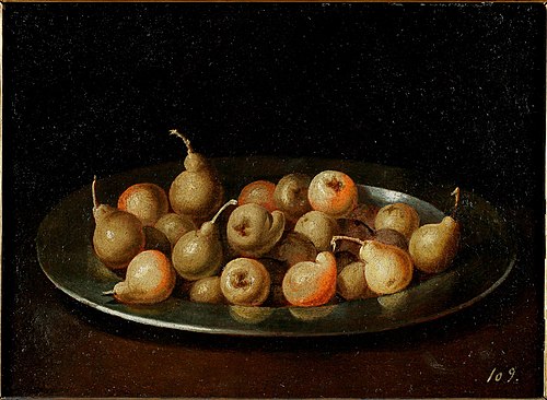 Pears on a Silver Dish, , Juan van der Hamen