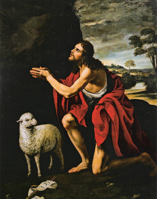John the Baptist in Prayer, 1621, Juan van der Hamen