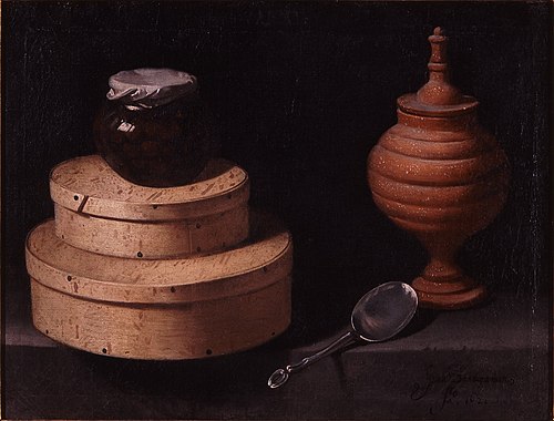 Boxes and glass with sweets, 1621, Juan van der Hamen