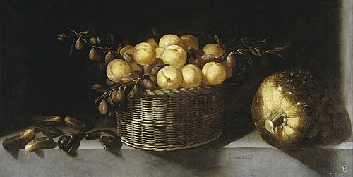 Still Life with Fruit and Vegetables, 1623, Juan van der Hamen
