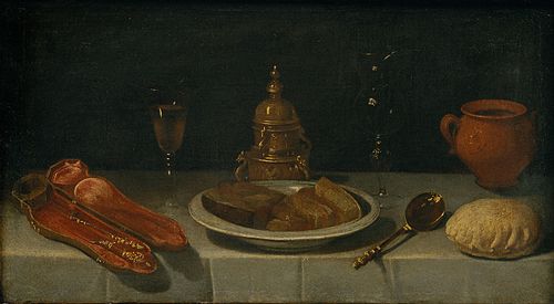 Still Life and Laid Table, 1620, Juan van der Hamen