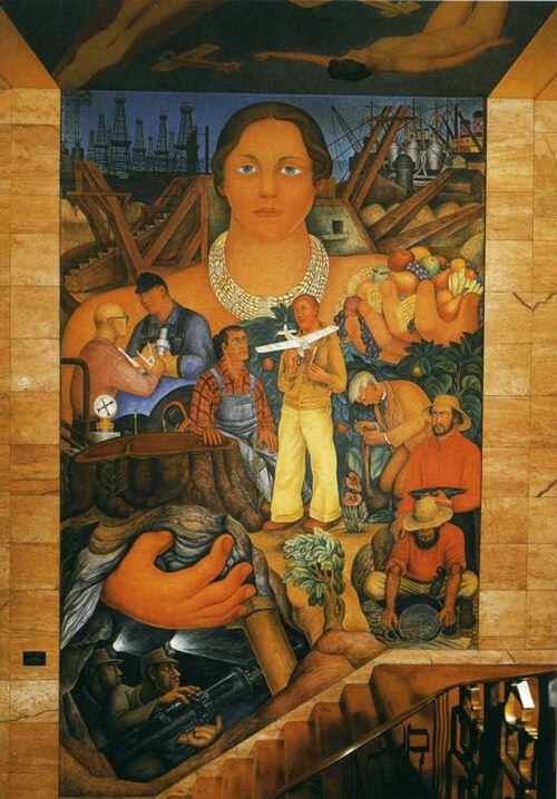 Allegory of California, 1931, Diego Rivera