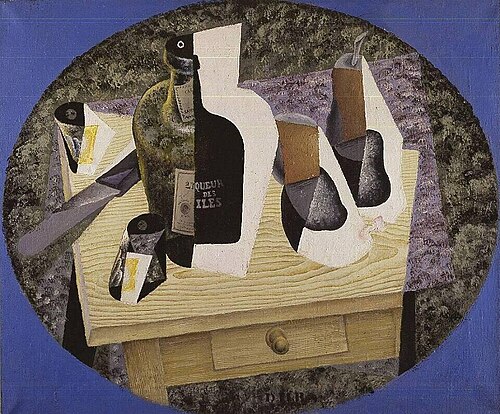 Still Life with a Liqueur Bottle, 1915, Diego Rivera