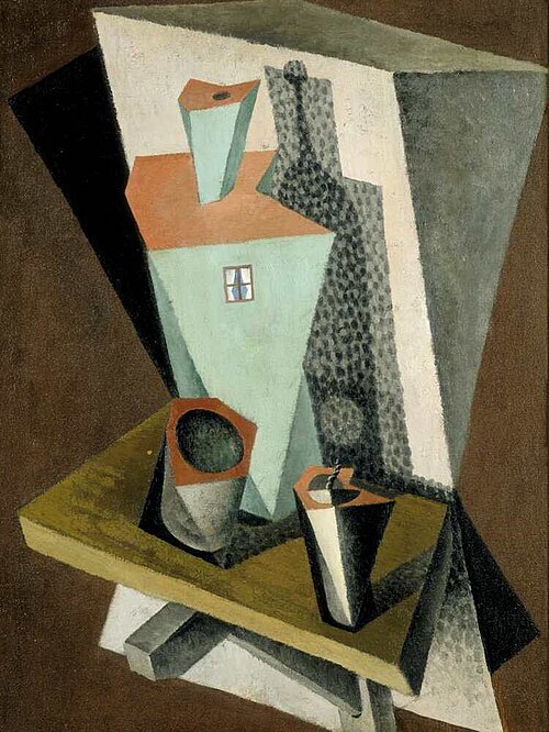 Still Life with Green House, 1917, Diego Rivera