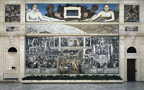 Detroit Industry, South Wall, 1932, Diego Rivera