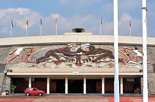 La universidad, la familia y el deporte en México, 1949, Diego Rivera