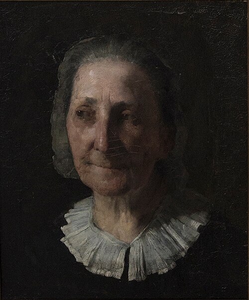 Beridersken. (Studiehode fra München), 2000, Christian Eggen
