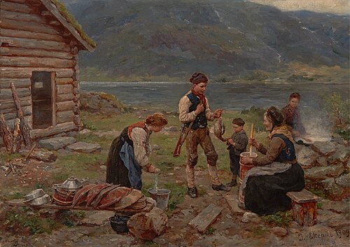 En heldig andejakt, 1909, Jahn Ekenaes