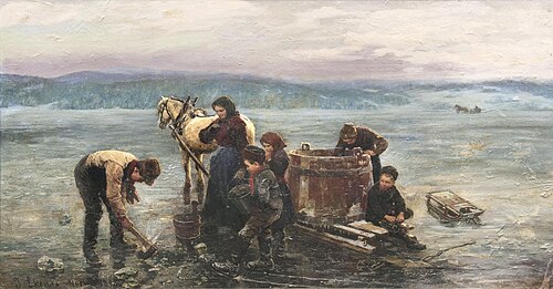 Ice fishing (1898), 1906, Jahn Ekenaes