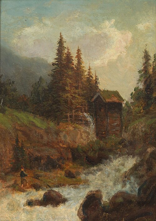 Creek with mill, , Jahn Ekenaes