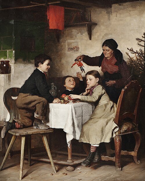 Juletrehøsting, 1876, Jahn Ekenaes