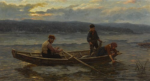 Norwegian fishing in the fjords, 1907, Jahn Ekenaes