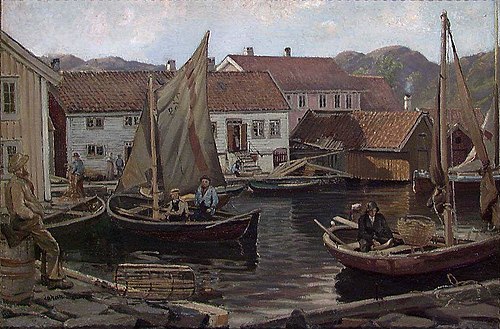 From Ävik near Svinør, 1883, Johan Martin Nielssen