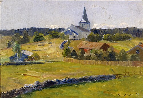 Tune kirke, 1895, Andreas Singdahlsen
