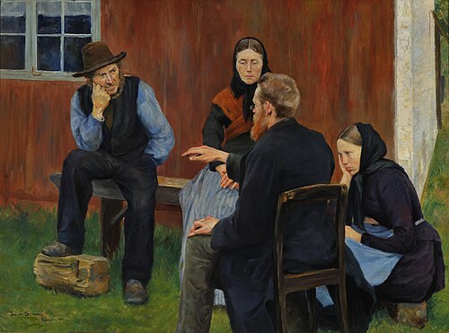 Lekpredikanten, 1889, Jacob Kielland Sømme