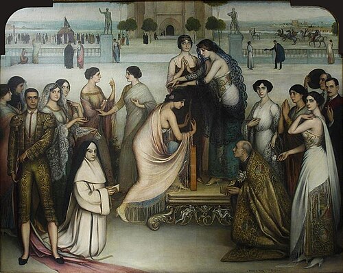 The consecration of the couple, 1911, Julio Romero de Torres