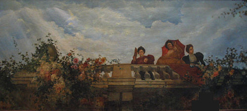 Rosas en la balconada, 1898, Julio Romero de Torres