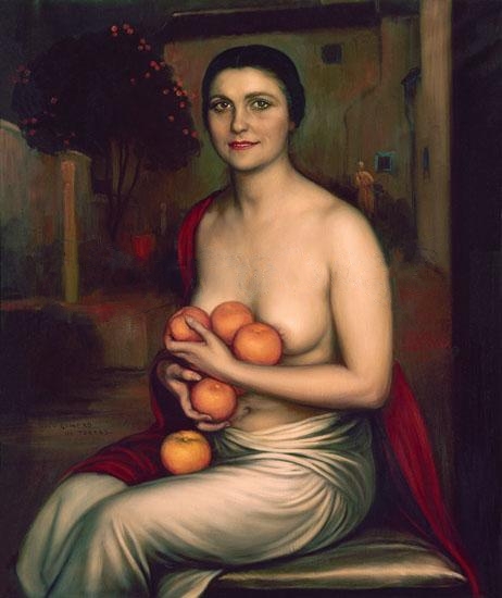 La niña de las naranjas, 1928, Julio Romero de Torres