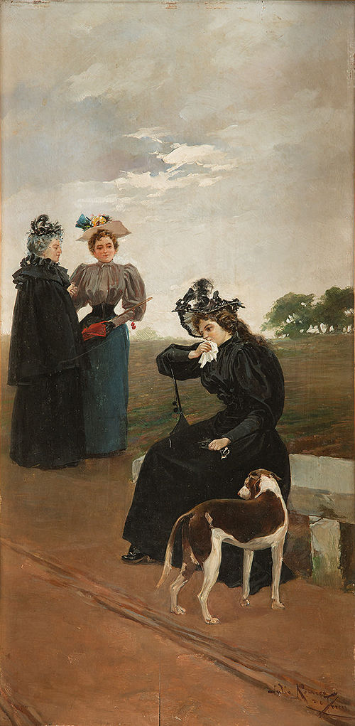 El duelo, 1895, Julio Romero de Torres