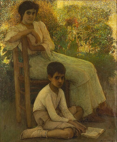 Aprendiendo a leer, 1905, Julio Romero de Torres
