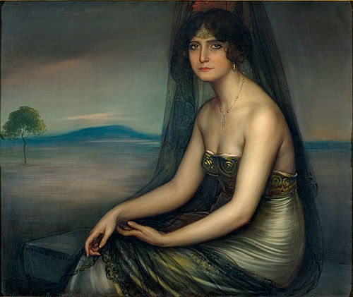 Portrait of Carmen Otero, , Julio Romero de Torres