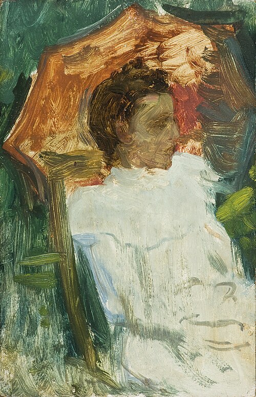 Joven con sombrilla, 1904, Julio Romero de Torres