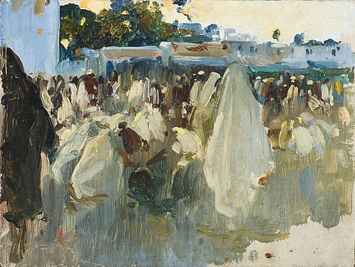 Escena árabe de mercado, 1903, Julio Romero de Torres