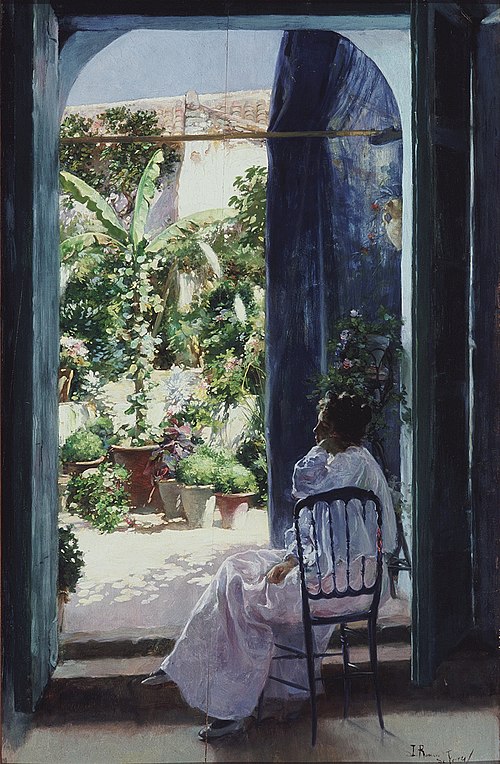 Un patio andaluso, 1900, Julio Romero de Torres