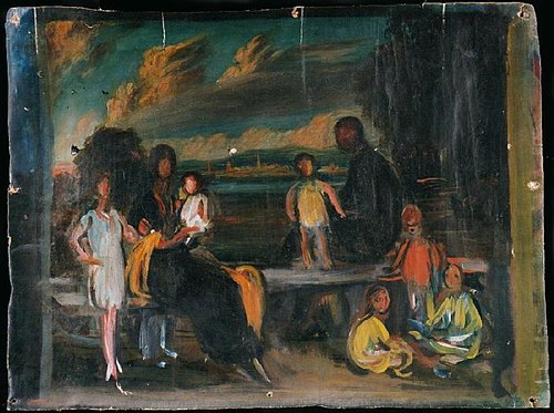 Boceto para La familia del Doctor Casana, 1925, Julio Romero de Torres