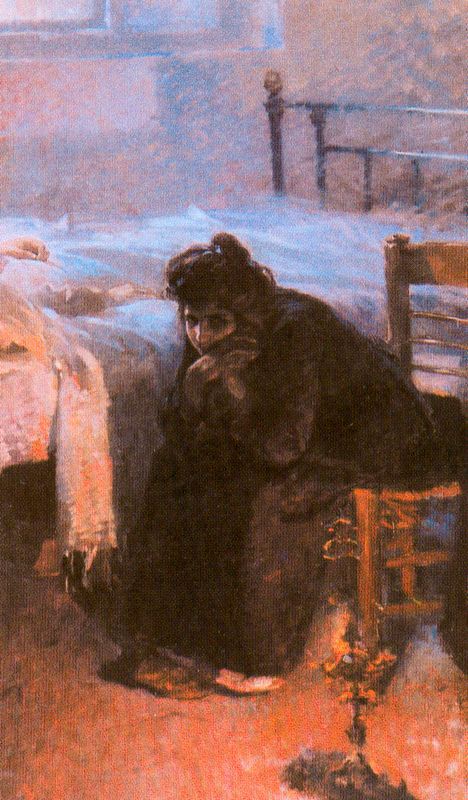 Horas de angustia, 1900, Julio Romero de Torres
