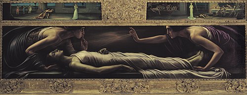 Death of Saint Ines, 1920, Julio Romero de Torres