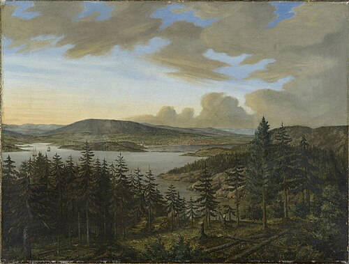 Christiania fra Ljan, 1820, Carl Frederik Vogt