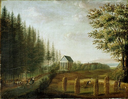 Fra parken på Ullevål gård, 1825, Carl Frederik Vogt