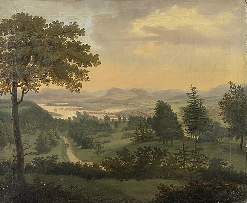 Utsikt fra Etterstad, 1815, Carl Frederik Vogt