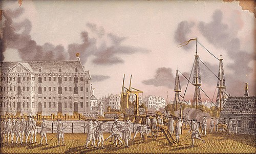 Strijd tussen patriotten en prinsgezinden bij de Kattenburgerbrug 30 mei 1787, 1789, Jonas Zeuner