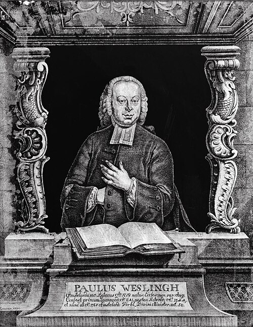 Ds. Paulus Weslingh, op 50-jarige leeftijd; Luthers predikant te Amsterdam 1768-1778, 1771, Jonas Zeuner