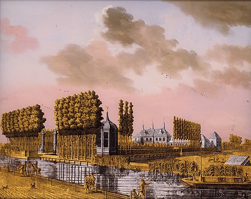 Gezicht op de buitenplaats Soelen, 1775, Jonas Zeuner