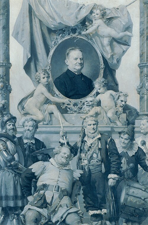 the actor Bernhard Baumeister, 1895, Julius Schmid